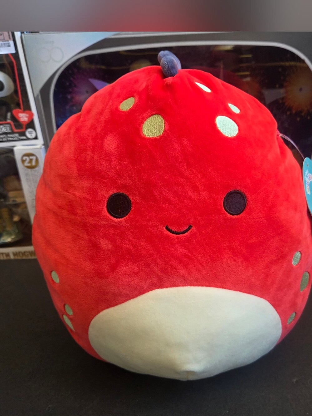 Squishmallows  11" Dolan the Red Dino with Green Spots First To Market BNWT